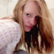 A strawberry blonde girl takes a piss and a hard, wide shit onto the bathroom floor while standing. Presented in 720P HD. About 2 minutes.